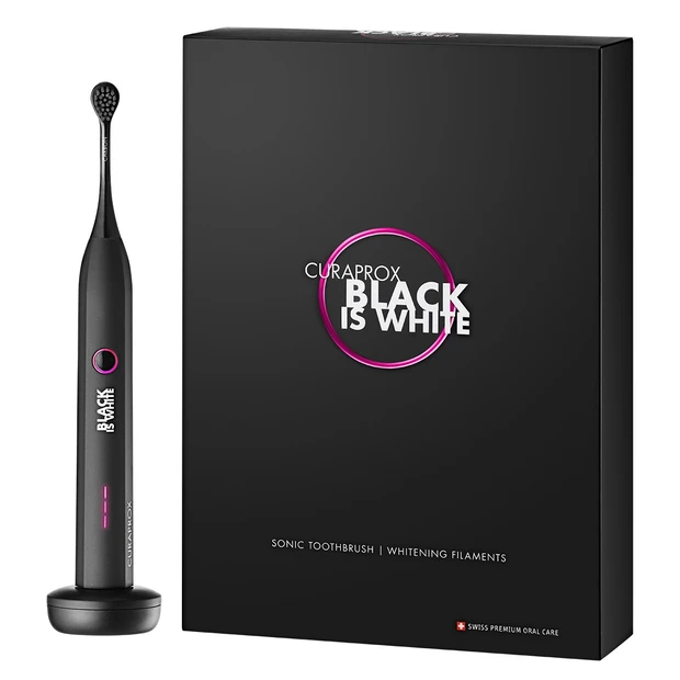 オーラルケアブラックisホワイト音波式電動歯ブラシ