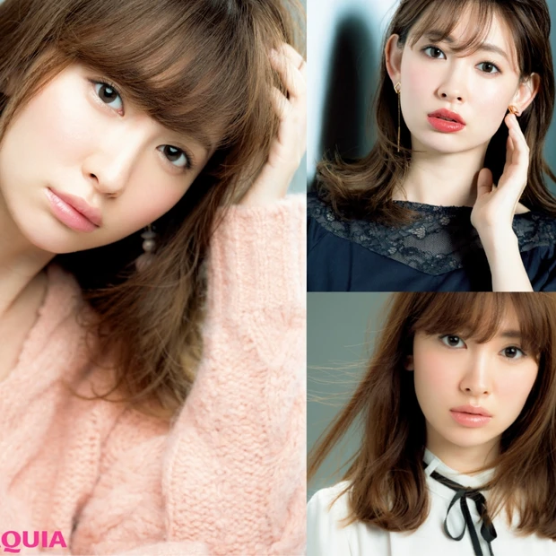 甘め美人顔の小嶋陽菜さんは赤みブラウンがお似合い！ 陰影でつくる3つの小…