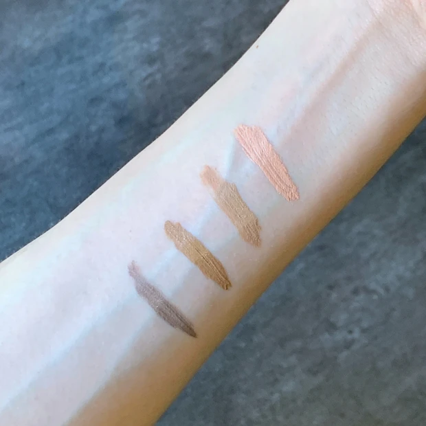 インスパイアスキニーブロウカラ全4色スウォッチ