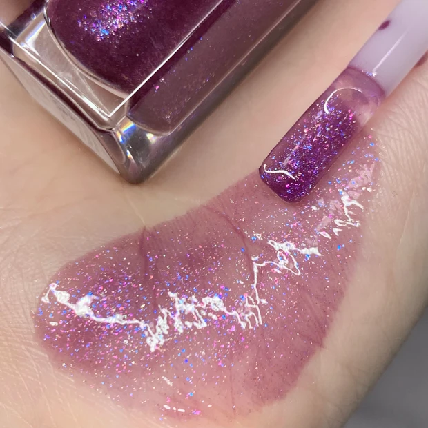 UNMIX アンミックス リップラップジェル 01 ブルーピンクベリー 手元スウォッチ