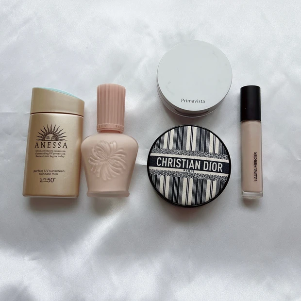 【メイク】今日のメイク　スキンケア大好き働きOLの休日メイクご紹介♡フェミニン系メイク♡デパコスとプチプラ愛用。休日はデパコス多めです！_2