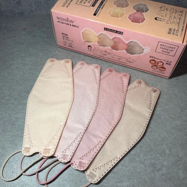 NISHIKIN BRILLIANT MAKE UP MASK ニシキンマスク 血色マスク 小顔マスク 不織布