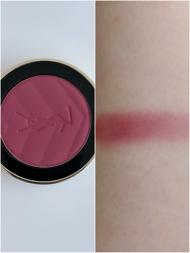 YSL メイクミーブラッシュ パウダー 84 フラーティ バリスタのスウォッチ