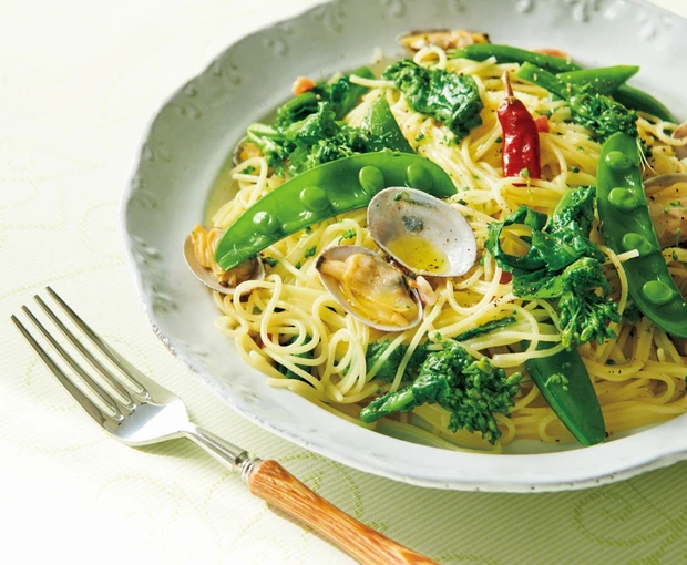 フライパンひとつで春パスタ