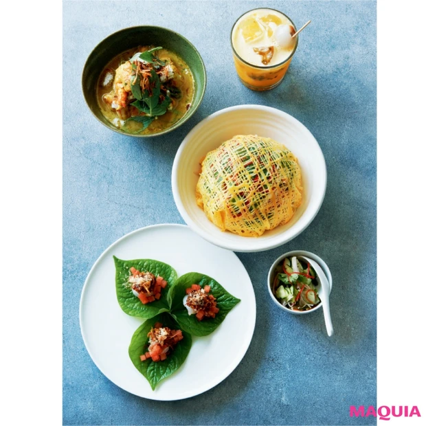 多彩なハーブやスパイスが香る！ 繊細で上品な「ロングレイン」のタイ料理