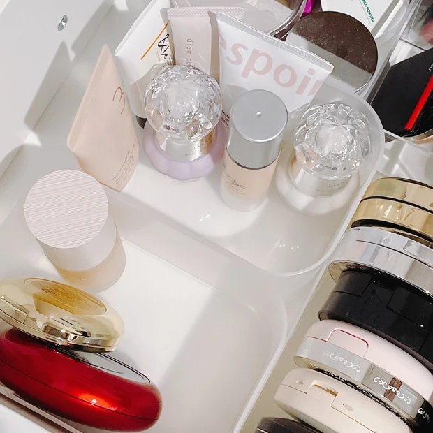 【誰でも簡単にコスメ収納】100均･無印良品･ニトリで買える収納グッズをフル活用！一軍ポーチも紹介☆_6_3