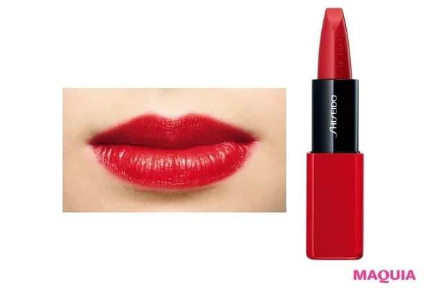 【おすすめの赤リップ】SHISEIDO テクノ サテン ジェル リップスティック 409