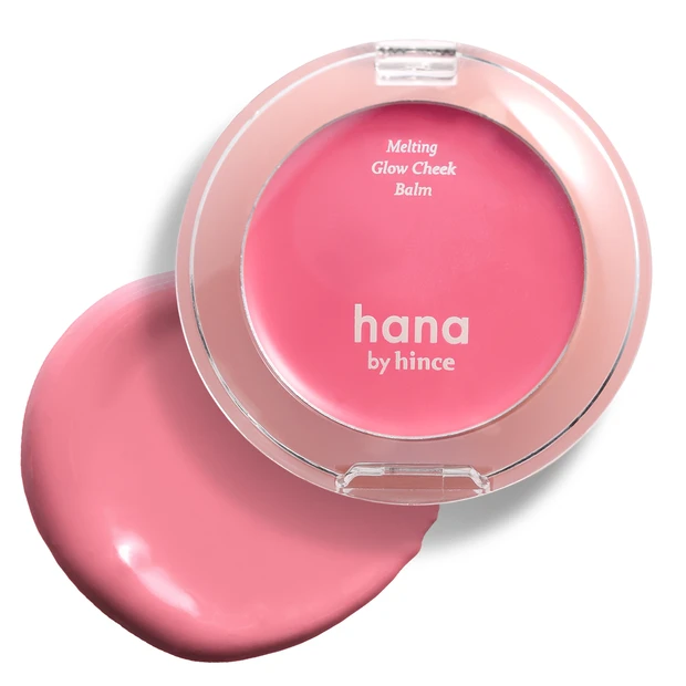 プチプラコスメ ピンクメイク hana by hince メルティンググロウチークバーム 02