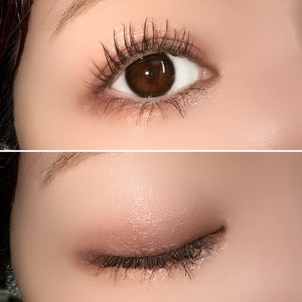 コスメデコルテ　スキンシャドウ デザイニング パレット03 Wisteria ブルベ夏 アイメイクの仕上がり