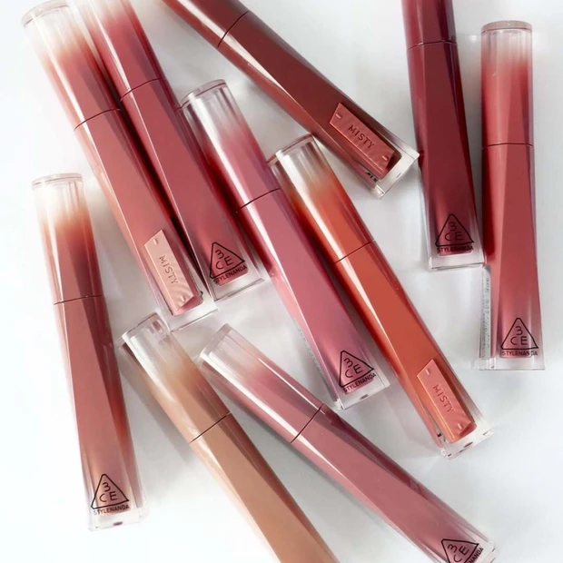 【全色比較】3CEの新作ティント「ミスティリップベア」をスウォッチ！ 高水分処方でベタつかない