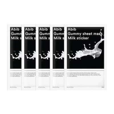 肌悩み別おすすめ韓国シートマスク_アビブ ガムシートマスクパックステッカーミルク 5枚 ¥1920