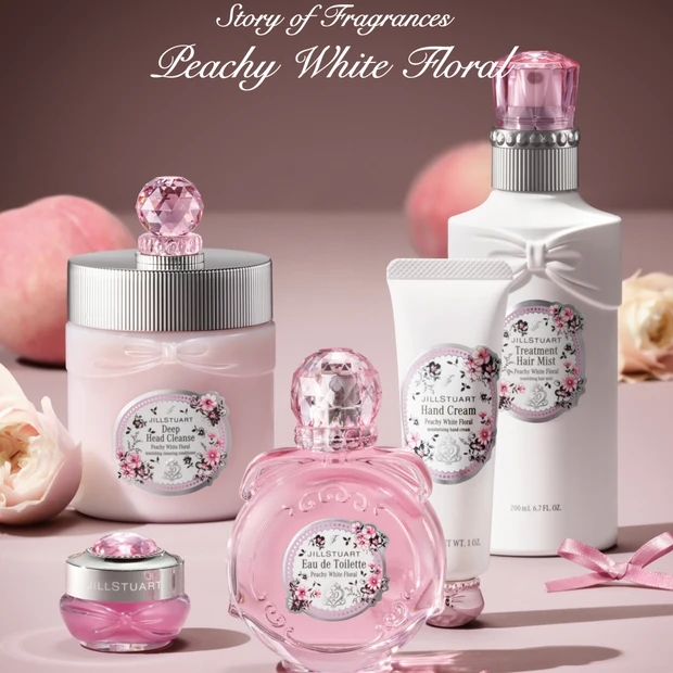 ジルスチュアートのマンスリー限定コレクションで“ピーチー ホワイトフローラル”の香りが復刻