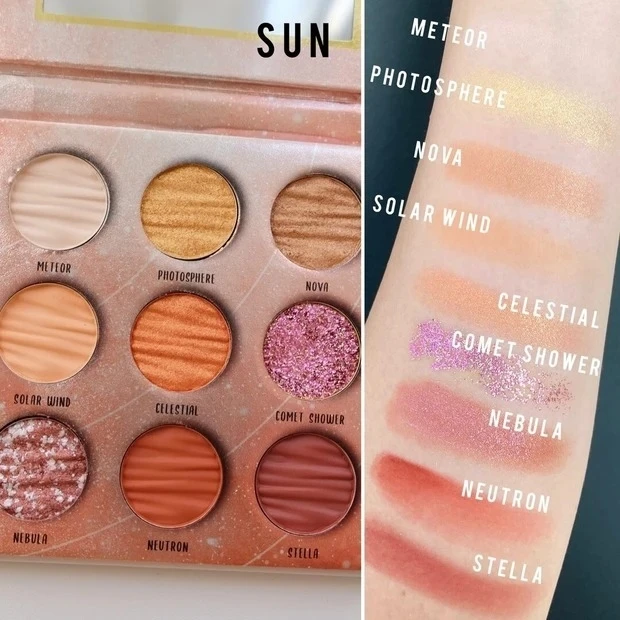 【中国コスメ】DiTO（ディト） ギャラクシーシリーズ 9色アイシャドウパレット SUN