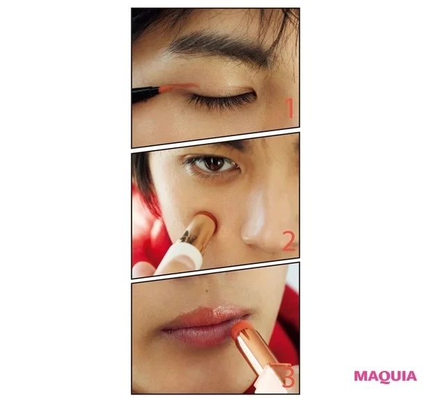 虎杖悠仁(いたどり ゆうじ)風メイク_