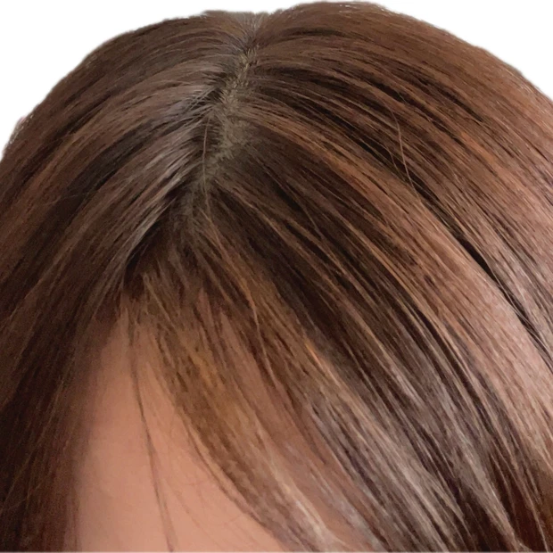 ヘアファンデーション使用後