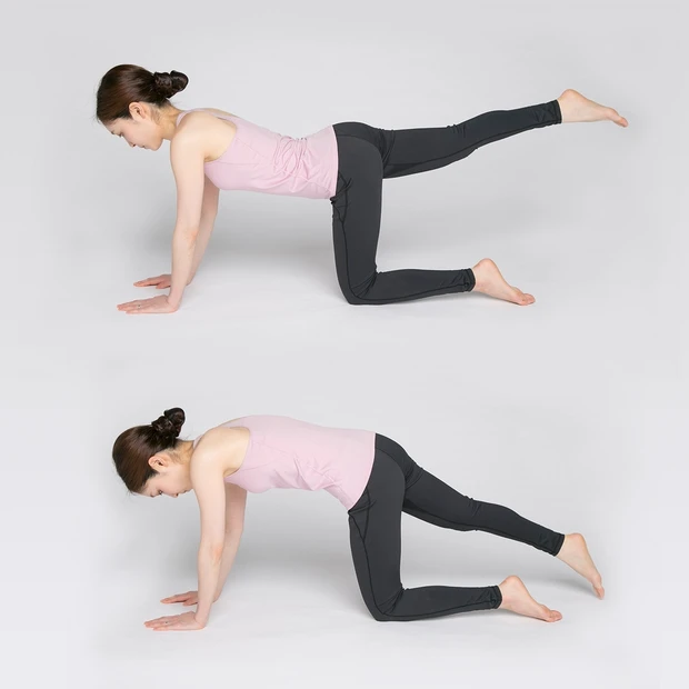 体のブレ防止！足の上げ下げで体幹のバランスアップ【美姿勢ワークアウトLe…