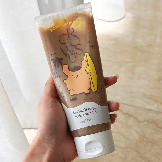 韓国のOLIVEYOUNG(オリーブヤング)×サンリオコラボアイテム GROWUS 日焼けポムポムプリン×シーソルトセラピースカルプスケーラーEX