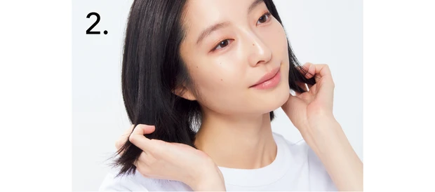 アリィー クロノビューティ UV ヘアカラーラスティング &スタイリング バーム 使い方2