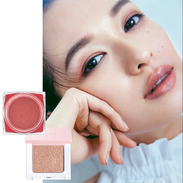 赤みニュアンスで洒落た目元に！ ２色の境目をしっかり残すセパレート塗りが…