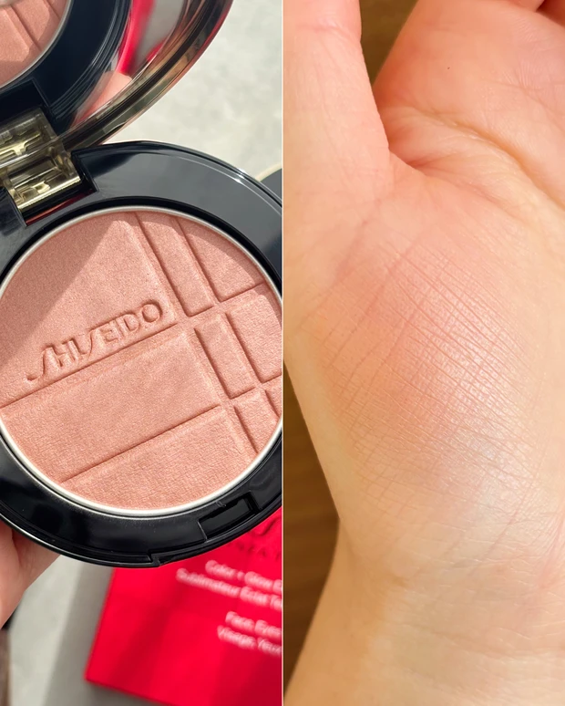 推しコス マキアエディター SHISEIDO カラー+グロウ エンハンサー スウォッチ 血色感 ツヤ