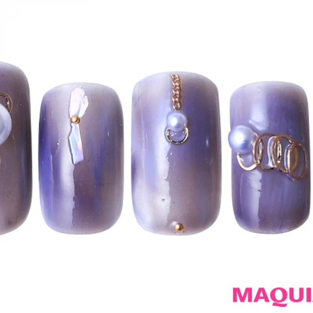 色っぽく、エレガント、ファムファタールな「パール」ネイル