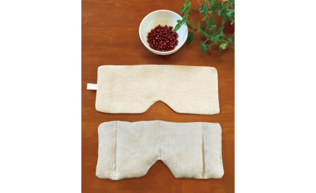 ネル＆リネン wオーガニックのホットアイマスク ￥2000／ohari-coto