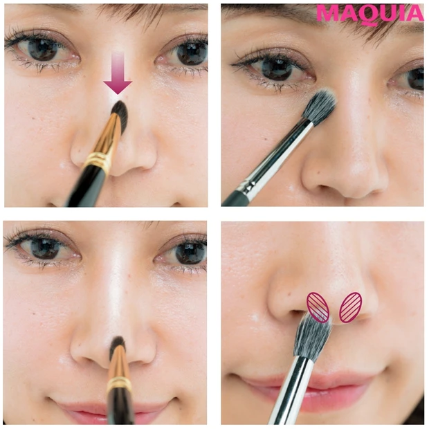 角鼻の存在感が、見違えるほど薄く！ 基本の忘れ鼻メイクをレクチャー