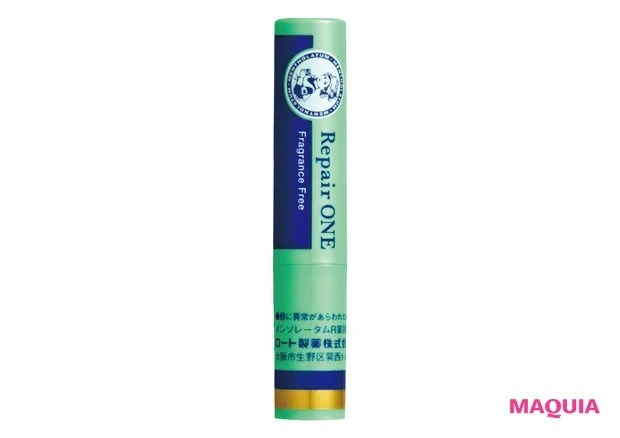 最新! 橋本環奈さんのメイクを徹底解剖_リップベース_メンソレータム 薬用リップ リペアワン(無香料)SPF25・PA++ (オープン価格)〈医薬部外品〉/ロート製薬