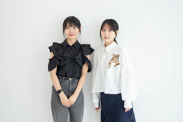 声優小倉唯とヘアメイク夢月のツーショット