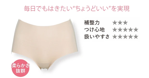 ショーツ ¥1100／グンゼ（キレイラボ フィッテ）