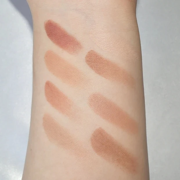 プティパレットアイズ マット M01 メープルミルフィーユ ブルベ スウォッチ