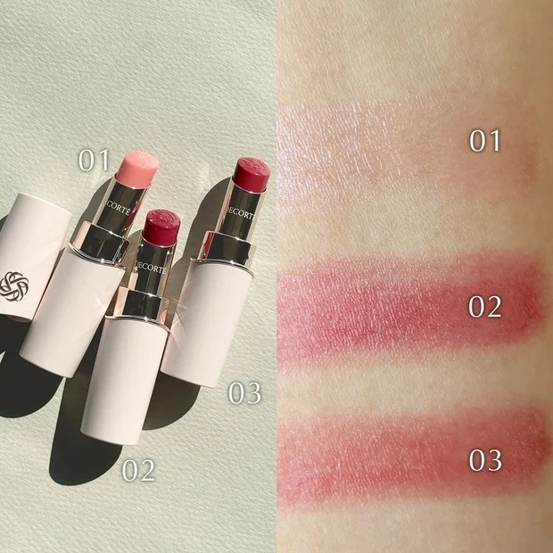 コスメデコルテ ルージュデコルテ ティント & プランプの全色スウォッチ