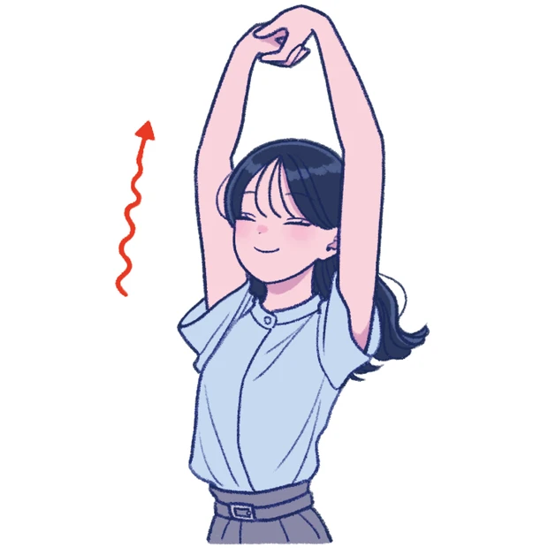 1時間に1回立ち上がりストレッチ