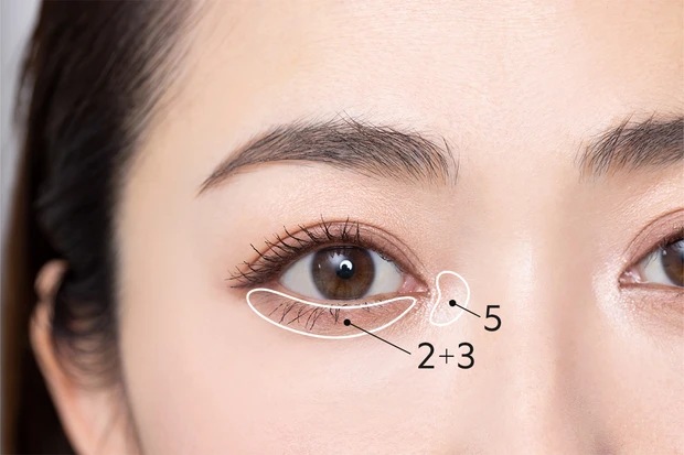 大人のためのキャンメイク図鑑 キャンメイク プティパレットアイズ 02 塗り方②