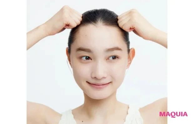 寒暖差、ゆらぎなど季節ならではの対処法・肌作りのコツが知りたい!_Q 寒いと肌がくすみがち。透明感を保つテクを教えて_A 物理的に血流を促してリアルな血色感を復活