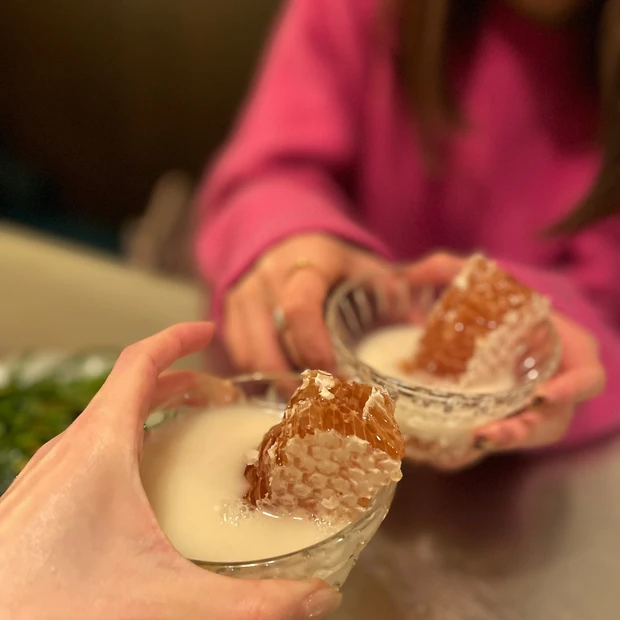  新沙 韓国旅行 ソウル カロスキル 狎鴎亭 ハチミツマッコリ 蜂の巣 ソウルグルメ