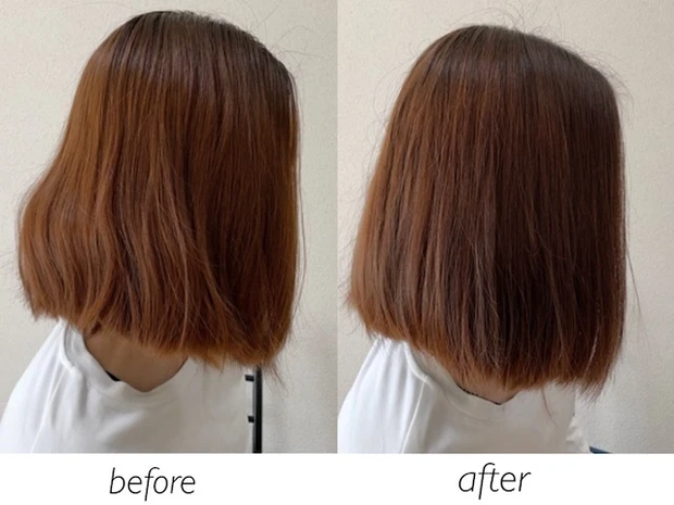 ボズレー ヘアカラートリートメント ビフォーアフター