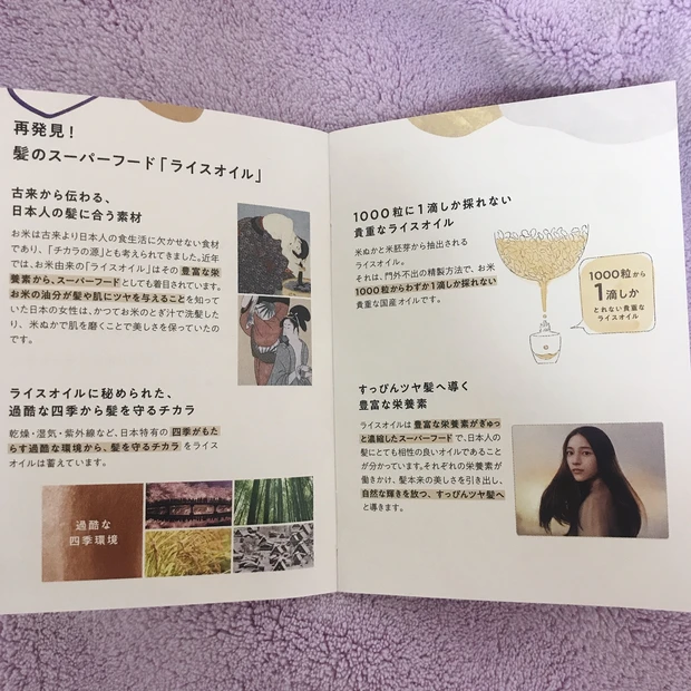 『すっぴんツヤ髪』を目指す!貴重なライスオイル配合のさらとろヘアオイル_2_1