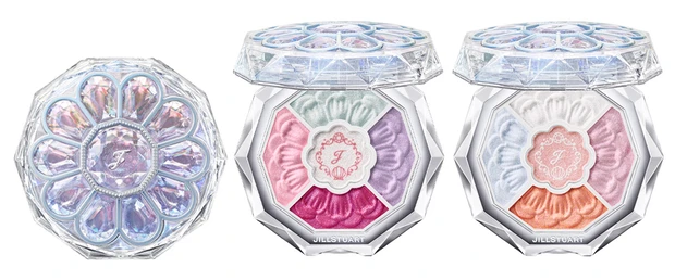 ジルスチュアート　ブルームクチュール アイズ　ジュエルドブーケ　クリスタルラグーンパレス　夏新色コスメ2025