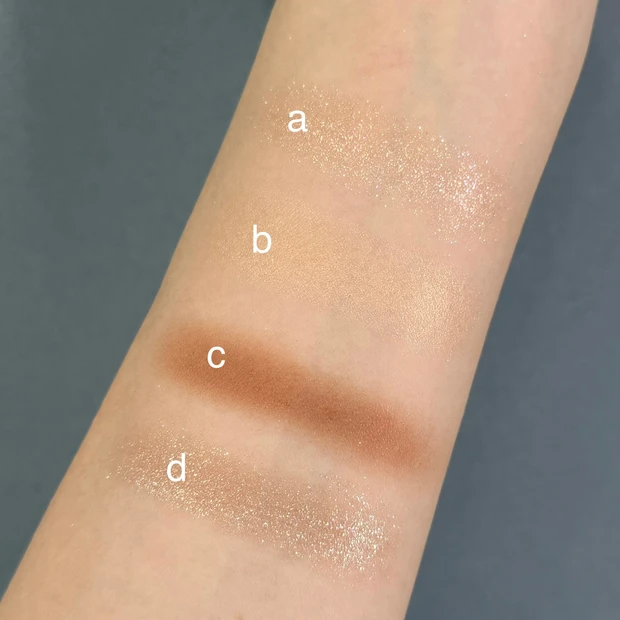 イエベにおすすめのアイシャドウ HERA クアッドアイカラー N 01 スウォッチ