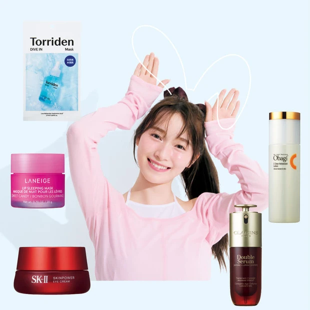 【6位】【守屋麗奈さんの夜スキンケア9選】化粧水も美容液も2本使い。愛用コスメ全部見せ 