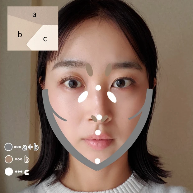 セザンヌ ブレンドカラーシェーディング 03 メリハリトーン 使い方