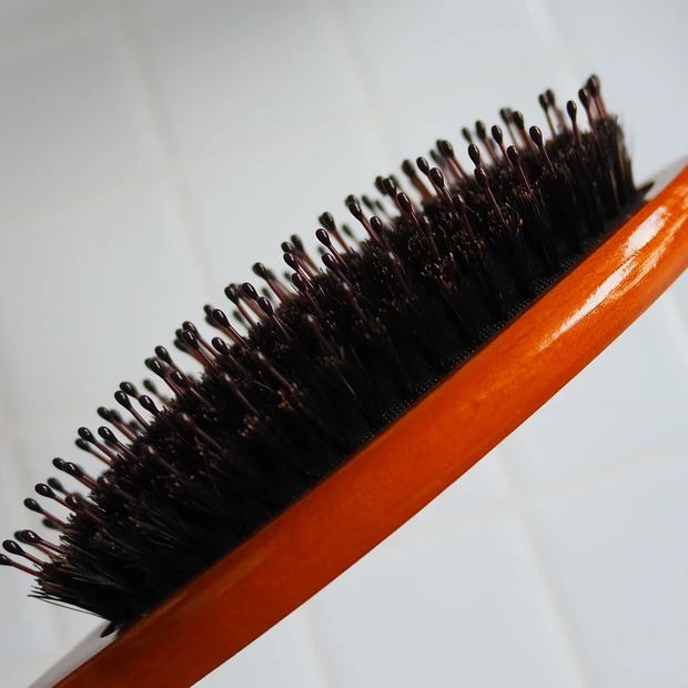「マペペ つやつや天然毛のミックスブラシ」のブラシ毛