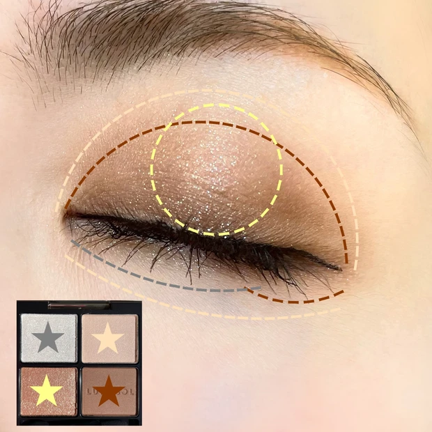 【キラキラ好きさん必見】使えば人気の理由が分かる！！LUNASOL のキラキラアイカラーレーション！_3_2