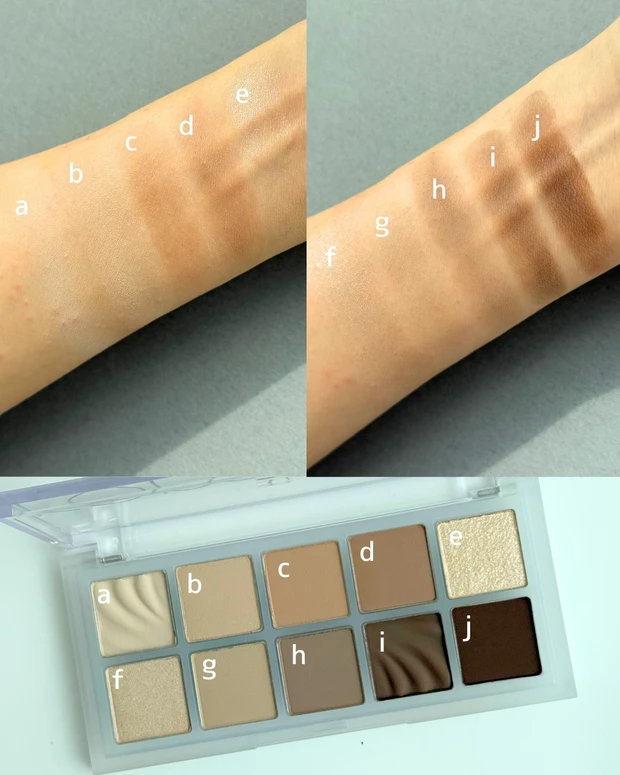 イエベ秋　ロムアンド　rom&nd　ベターザンパレット　12 サンディドブリーズガーデンのスウォッチ