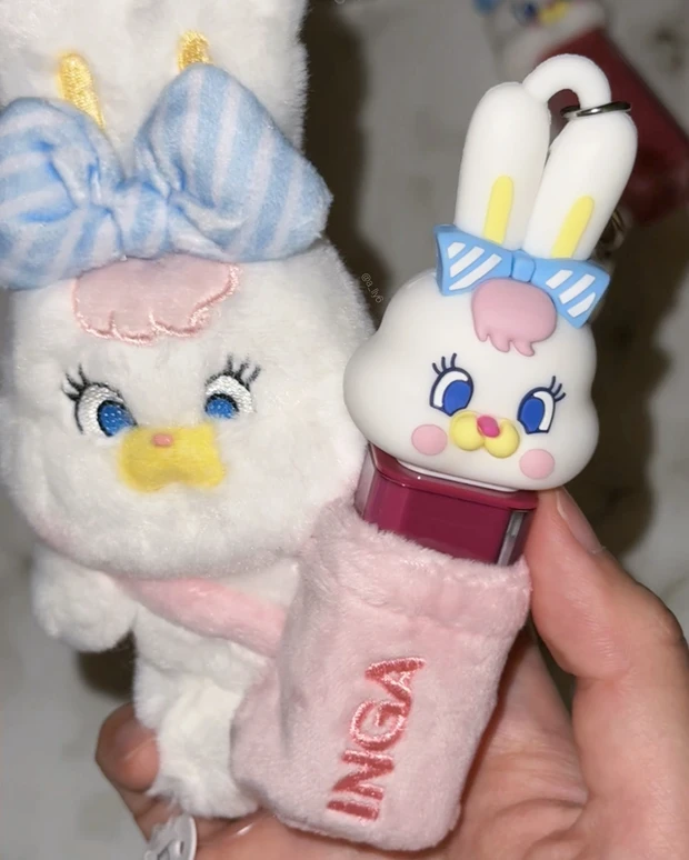 INGA インガ MOMOREI モモレイ コラボ コスメ 韓国 Qoo10 キーリング 可愛い うさぎ リップ ティント ブルベ