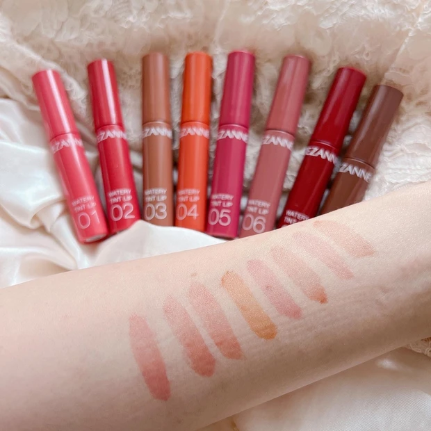 オッス!推しコス 【プチプラ代表セザンヌの名品♡】ウォーターリップティント8色揃えました!_5