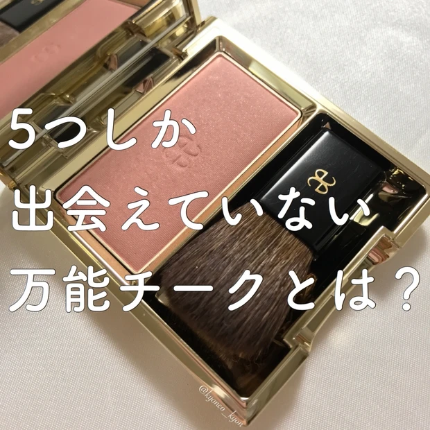美容家の神崎恵さんが「まだ５つしか出会えていない万能チークの中のひとつ」と紹介されたチーク！これは買うっきゃない！