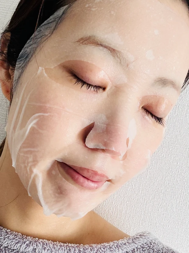 フラルネのディープモイスト マスクの使用イメージ