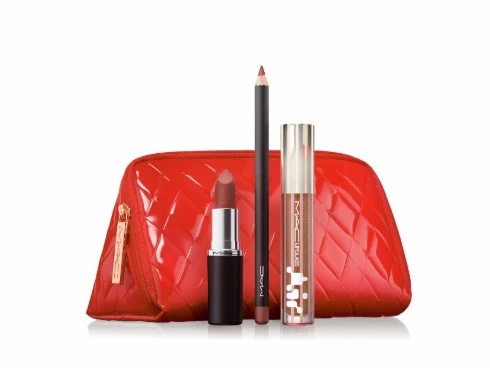 MACクリスマスコフレ2025_トレンディング トゥモロー リップ トリオ／レッド